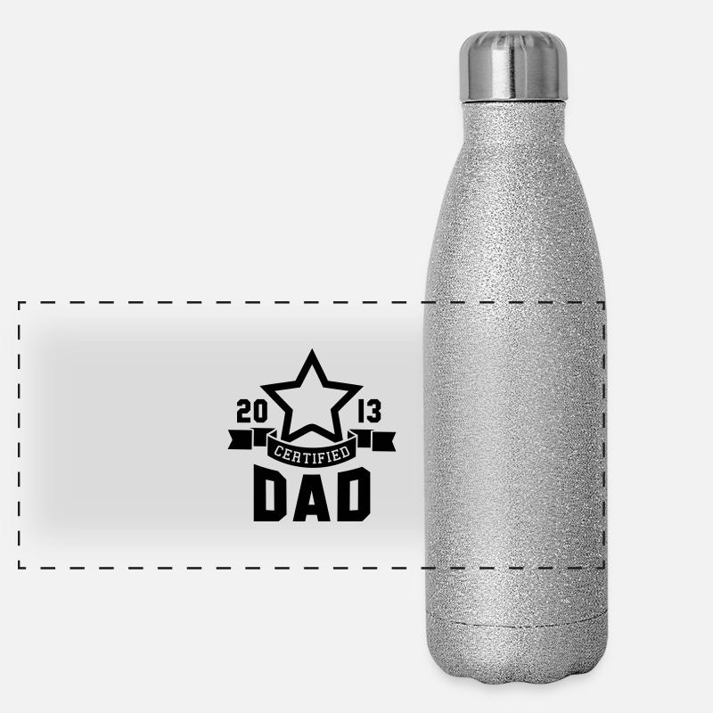 CERTIFIED DAD 2013 STAR Daddy Panorama Glitzer Isolierflasche 500 ml