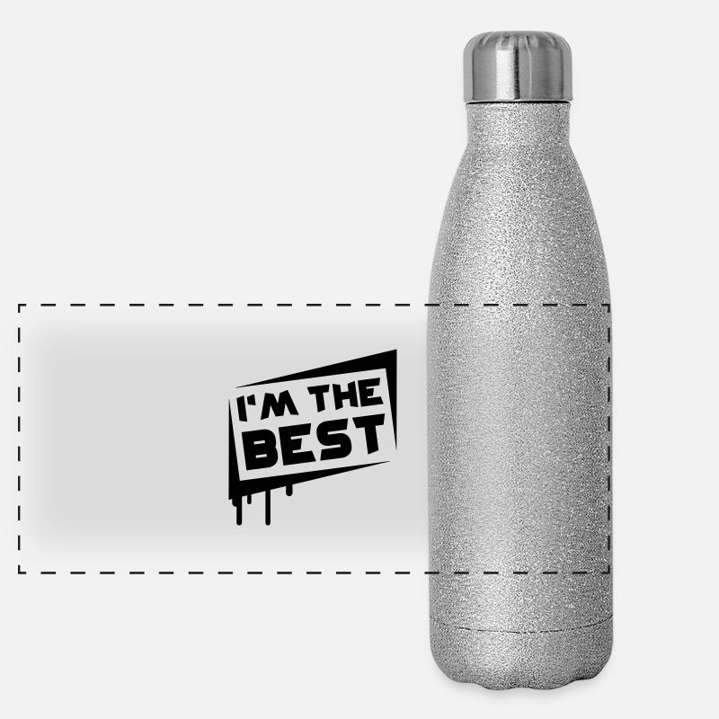 I'm The Best Gourde isotherme panoramique pailletée 500 ml