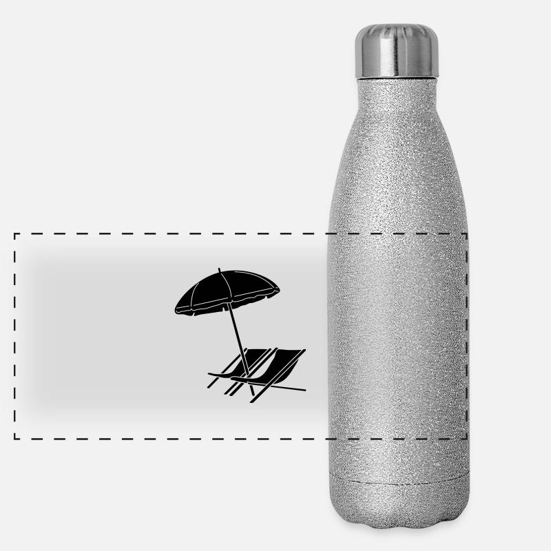 umbrella and chairs_g1 Panoramic Glitter Thermal Bottle 500 ml