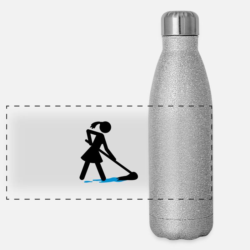 Charwoman Panoramic Glitter Thermal Bottle 500 ml