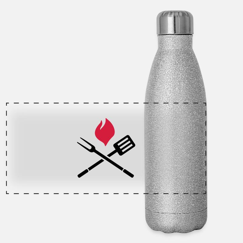 BBQ barbecue Panoramic Glitter Thermal Bottle 500 ml