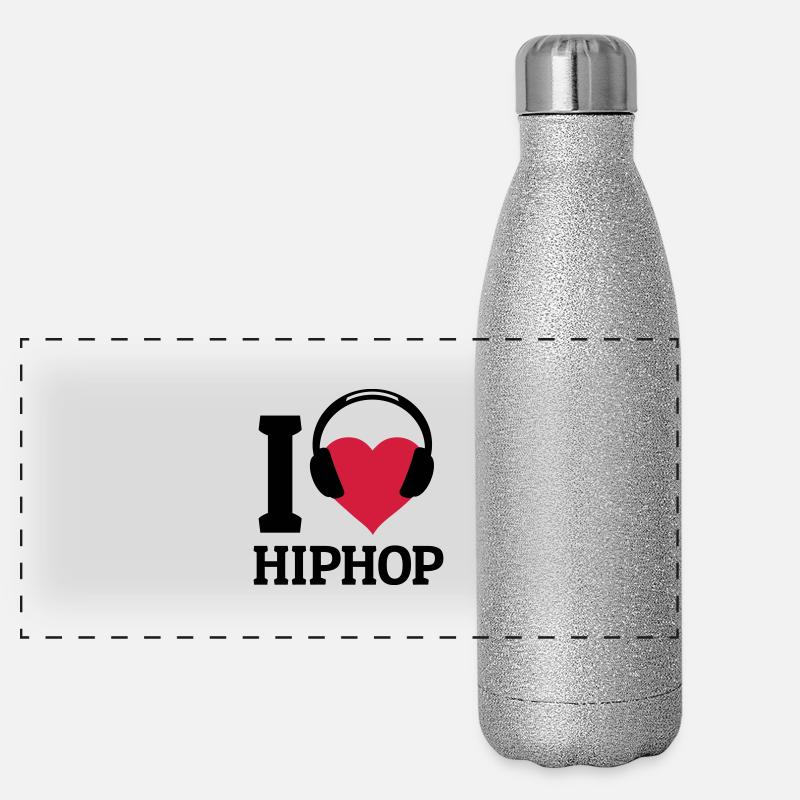 I love Hip Hop Panoramic Glitter Thermal Bottle 500 ml