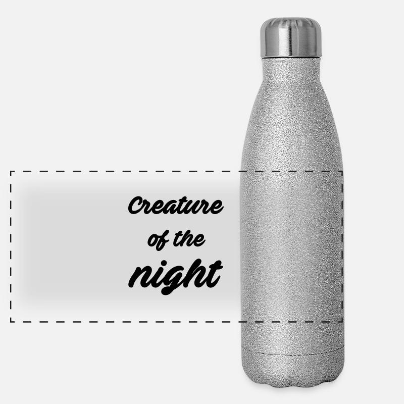 Creature of the night Gourde isotherme panoramique pailletée 500 ml