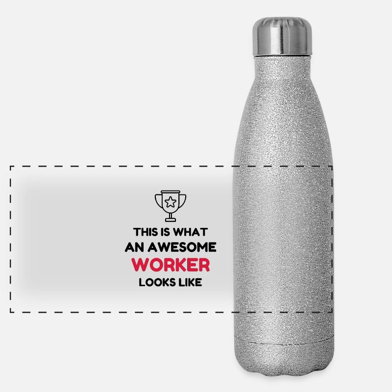 Ouvrier / Usine / Travail / Métier / Job Gourde isotherme panoramique pailletée 500 ml