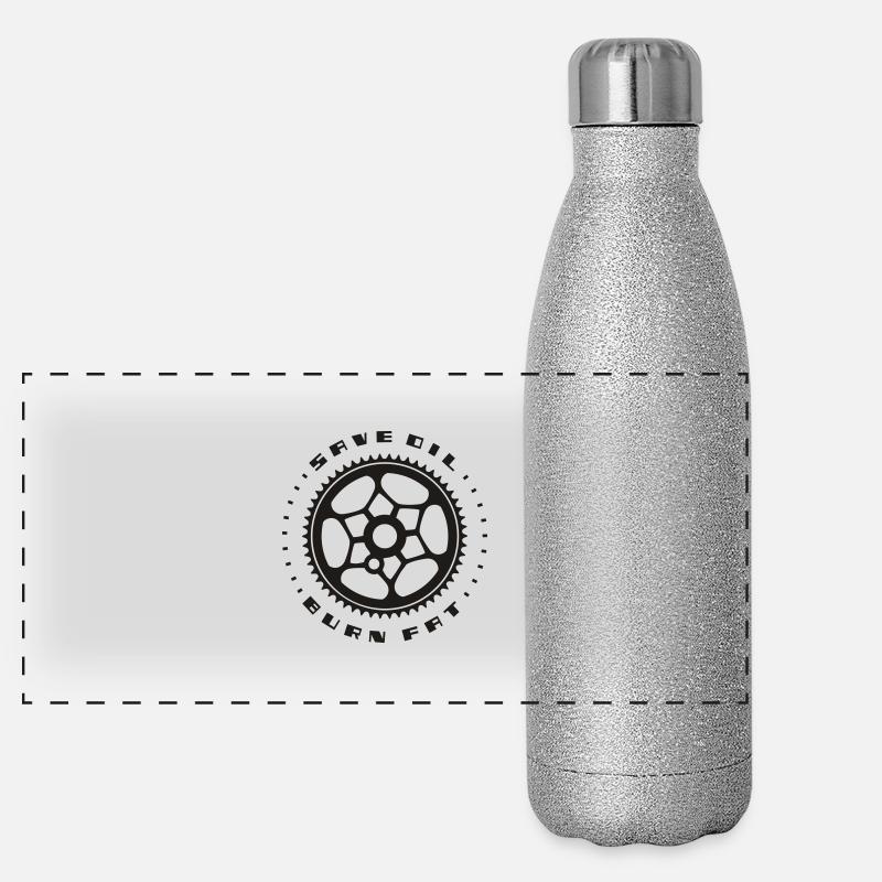 Save Oil - Burn Fat Panoramic Glitter Thermal Bottle 500 ml
