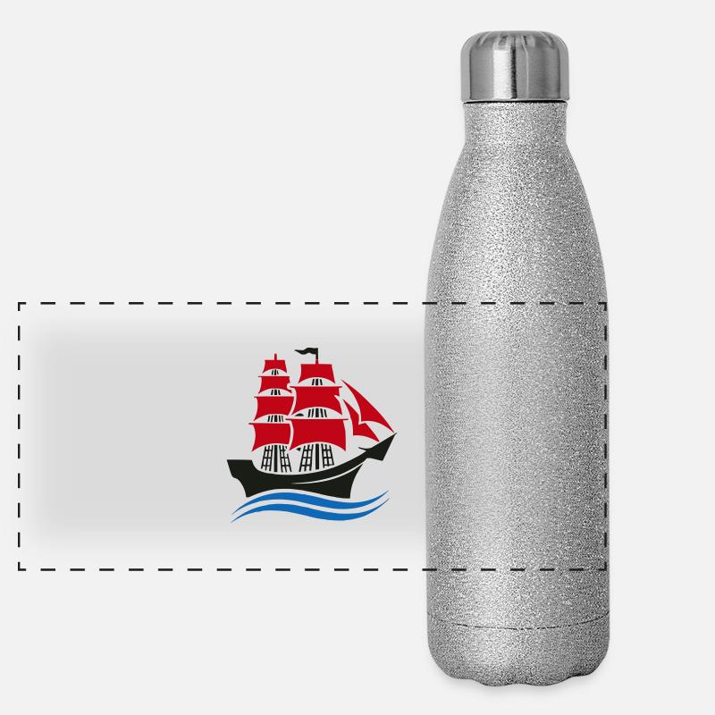 bateau Gourde isotherme panoramique pailletée 500 ml