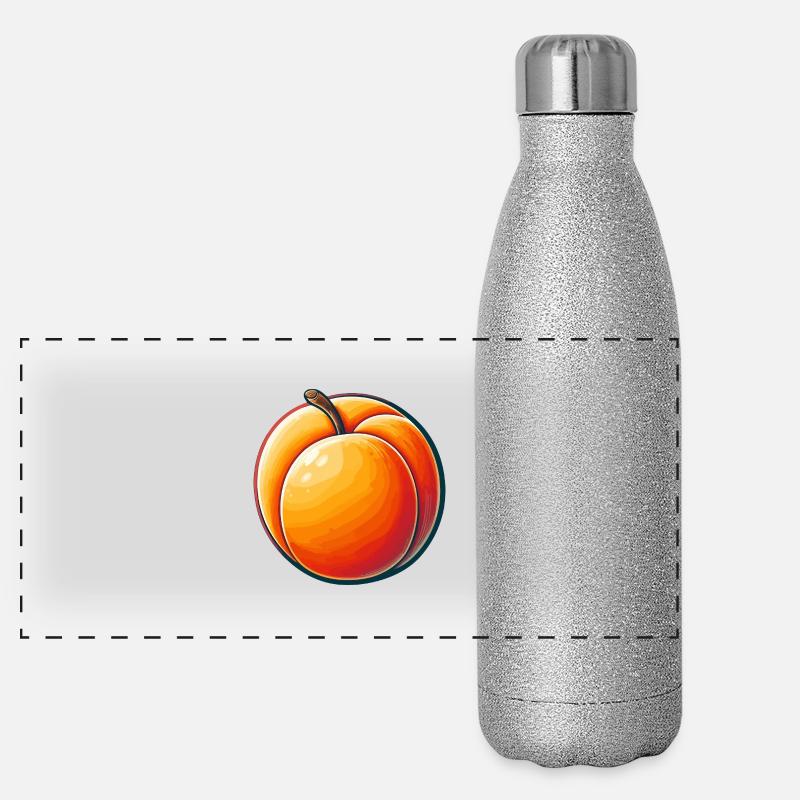 Abricot Gourde isotherme panoramique pailletée 500 ml