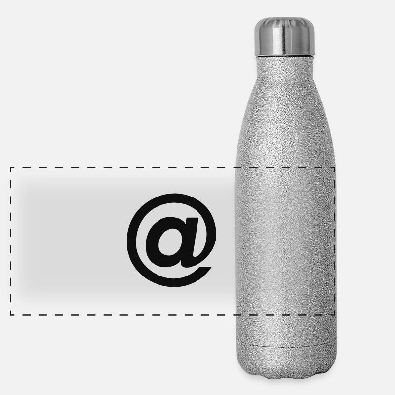 E-Mail-Zeichen @ ("at") Panorama Glitzer Isolierflasche 500 ml