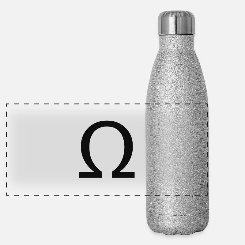 Omega Panorama Glitzer Isolierflasche 500 ml
