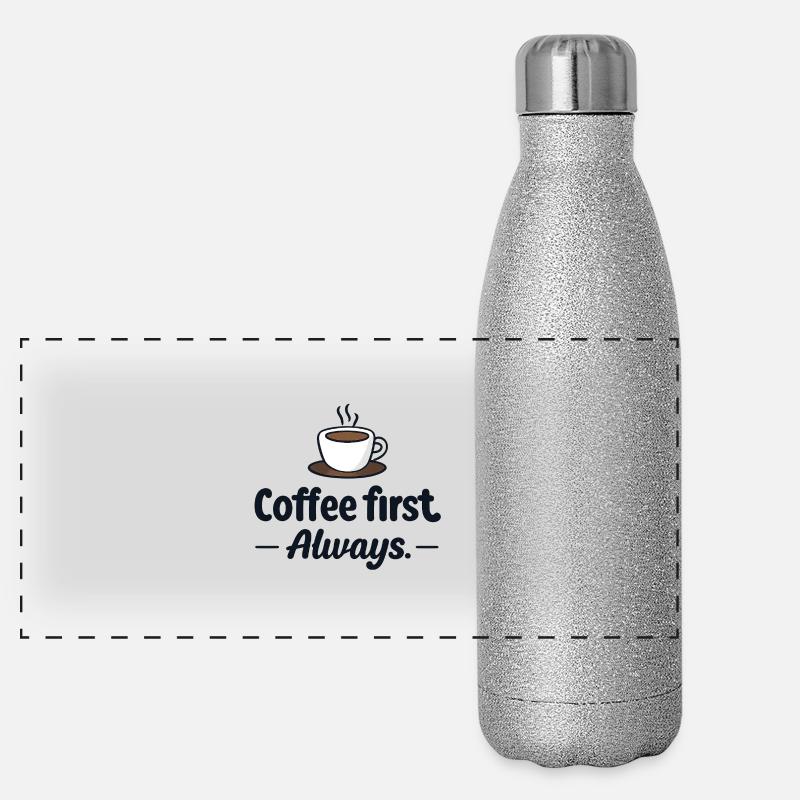 Le café d’abord Gourde isotherme panoramique pailletée 500 ml