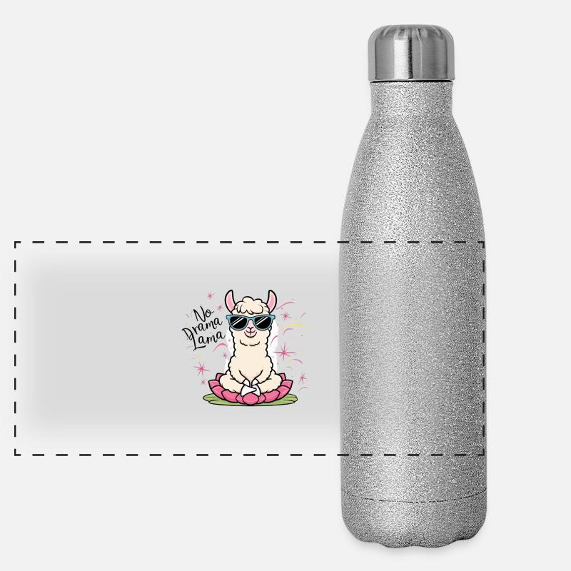 No Drama Lama Panoramic Glitter Thermal Bottle 500 ml
