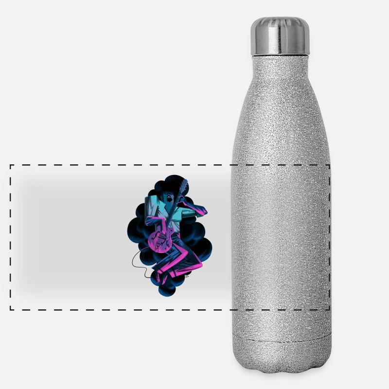 blues donner Panorama Glitzer Isolierflasche 500 ml