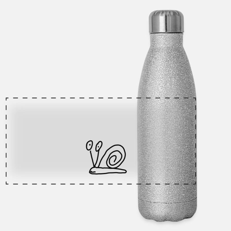 Schnecke Panorama Glitzer Isolierflasche 500 ml