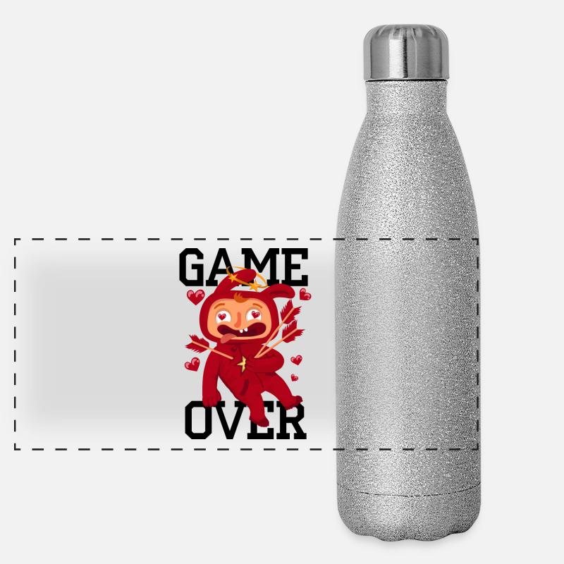 Amant frappé par les flèches d'Armor Gourde isotherme panoramique pailletée 500 ml
