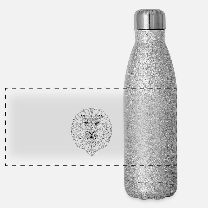 ligne de polygone Gourde isotherme panoramique pailletée 500 ml