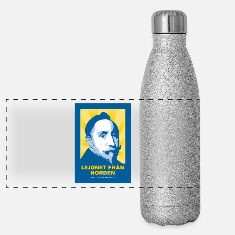 Le lion du nord Gourde isotherme panoramique pailletée 500 ml