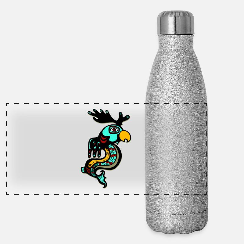 Tribal Panorama Glitzer Isolierflasche 500 ml