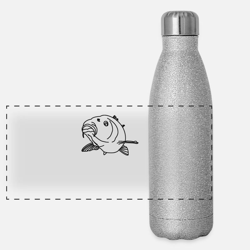 carp Panoramic Glitter Thermal Bottle 500 ml