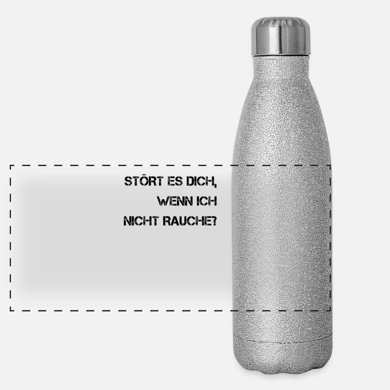 Non-fumeurs Gourde isotherme panoramique pailletée 500 ml
