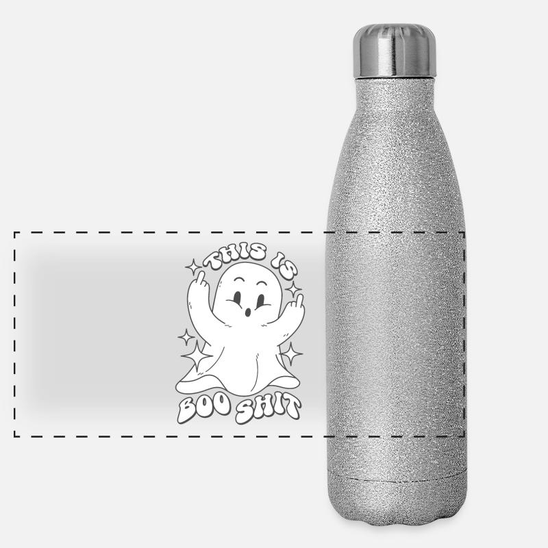 C’est Boo Shit - Ghost Funny Dictons Halloween Gourde isotherme panoramique pailletée 500 ml