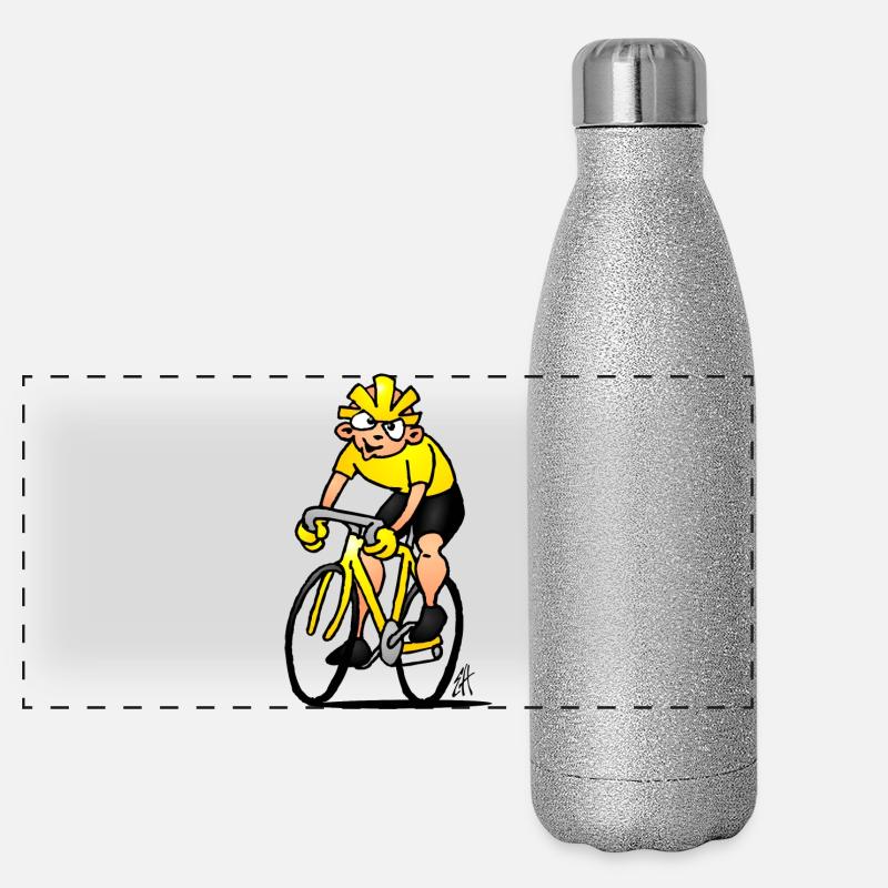 Cyclist - Cycling Panoramic Glitter Thermal Bottle 500 ml