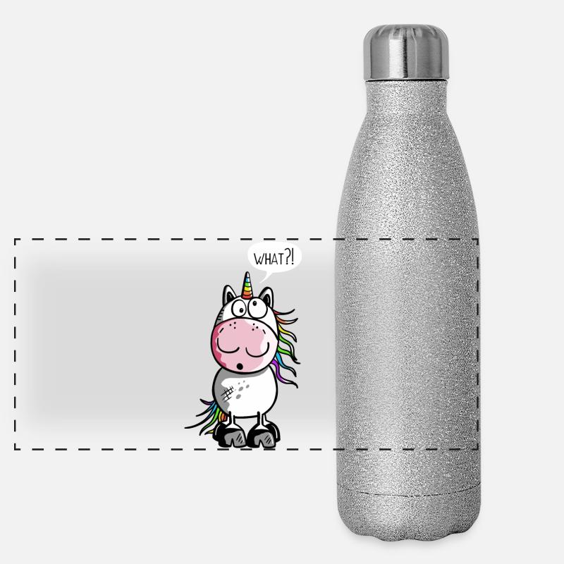 Drôle Licorne Gourde isotherme panoramique pailletée 500 ml