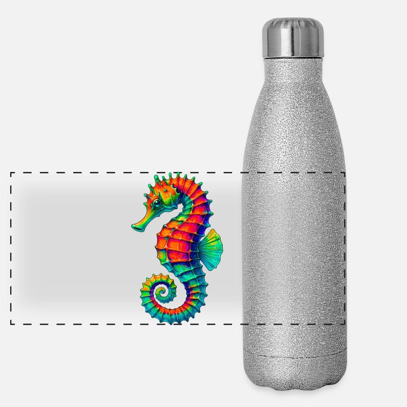 Hippocampe Gourde isotherme panoramique pailletée 500 ml