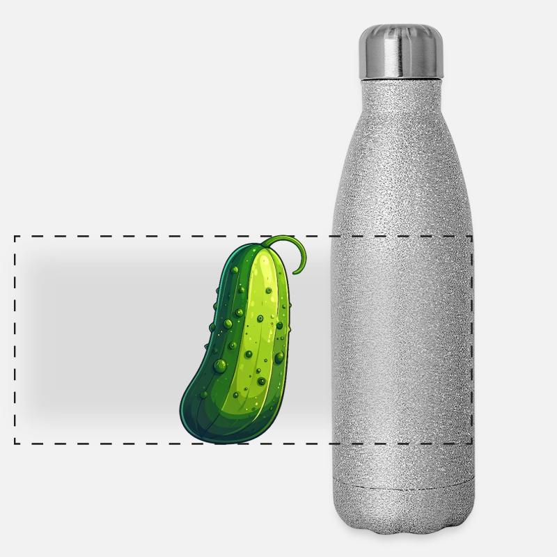 Cucumber Panoramic Glitter Thermal Bottle 500 ml