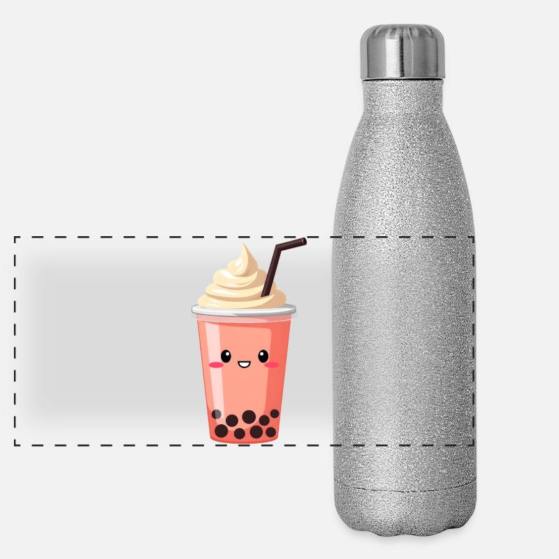 Bubble Tea Panoramic Glitter Thermal Bottle 500 ml
