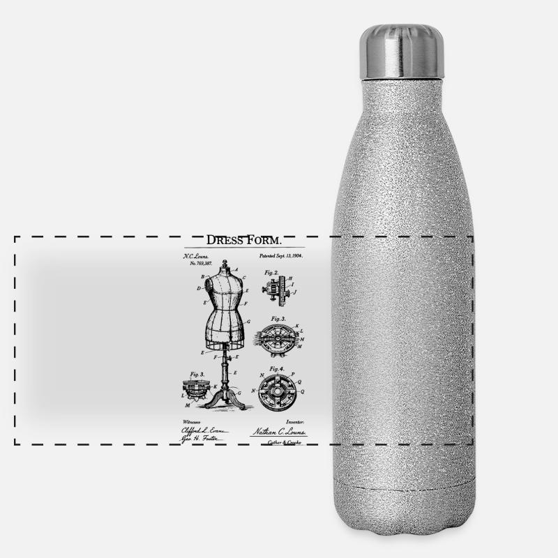 Brevet du plan de mannequin Gourde isotherme panoramique pailletée 500 ml