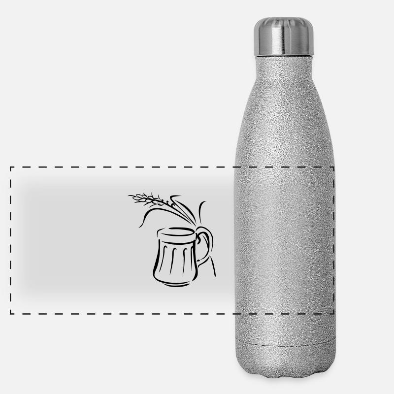krug ...von wicki_de Panorama Glitzer Isolierflasche 500 ml