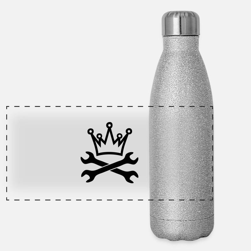 outil clé couronne Gourde isotherme panoramique pailletée 500 ml
