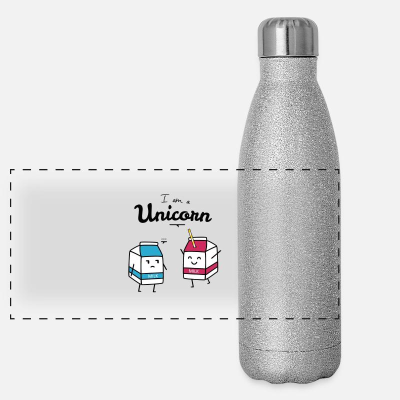 I am a unicorn Gourde isotherme panoramique pailletée 500 ml