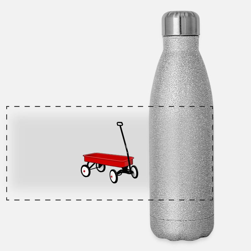 Wagen Panorama Glitzer Isolierflasche 500 ml