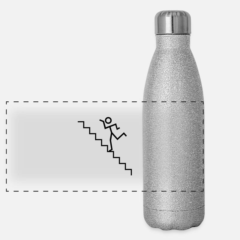 danse d'escalier Gourde isotherme panoramique pailletée 500 ml