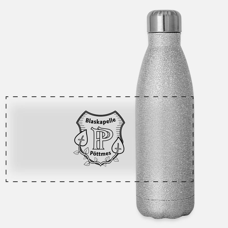 logosw Panorama Glitzer Isolierflasche 500 ml