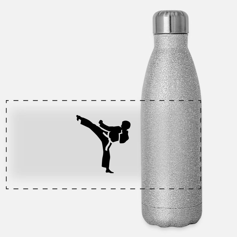 Karate Panorama Glitzer Isolierflasche 500 ml