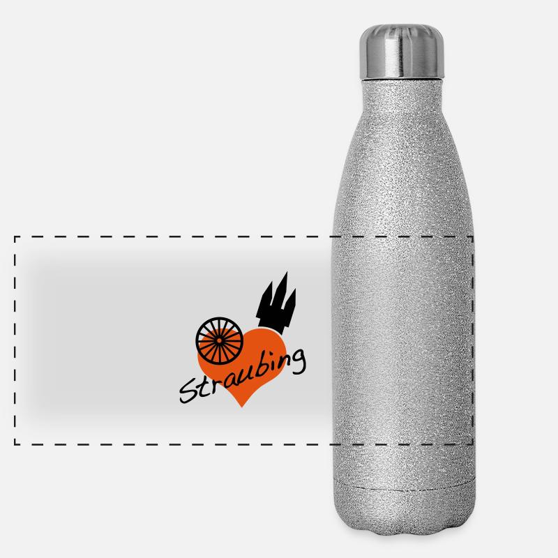 Straubing Panorama Glitzer Isolierflasche 500 ml
