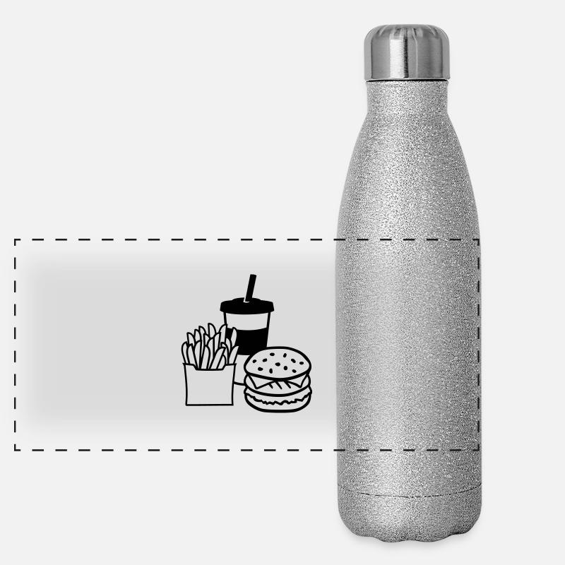Fast food Gourde isotherme panoramique pailletée 500 ml