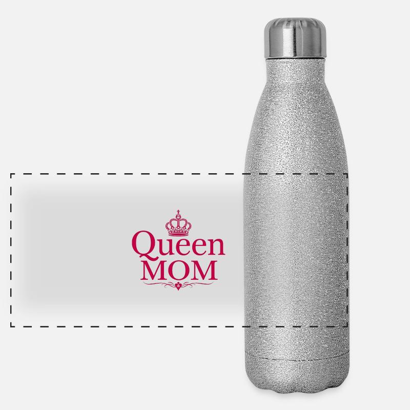 Queen Mom – Stylisches Muttertags Design Gourde isotherme panoramique pailletée 500 ml
