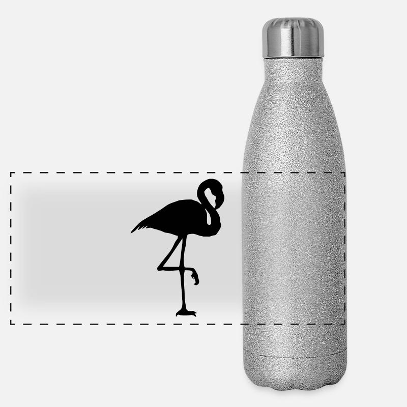 flamant Gourde isotherme panoramique pailletée 500 ml