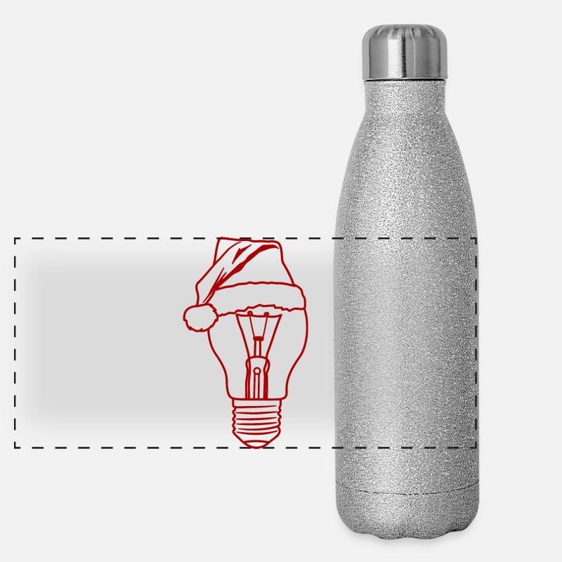 Lumière de Noël Gourde isotherme panoramique pailletée 500 ml