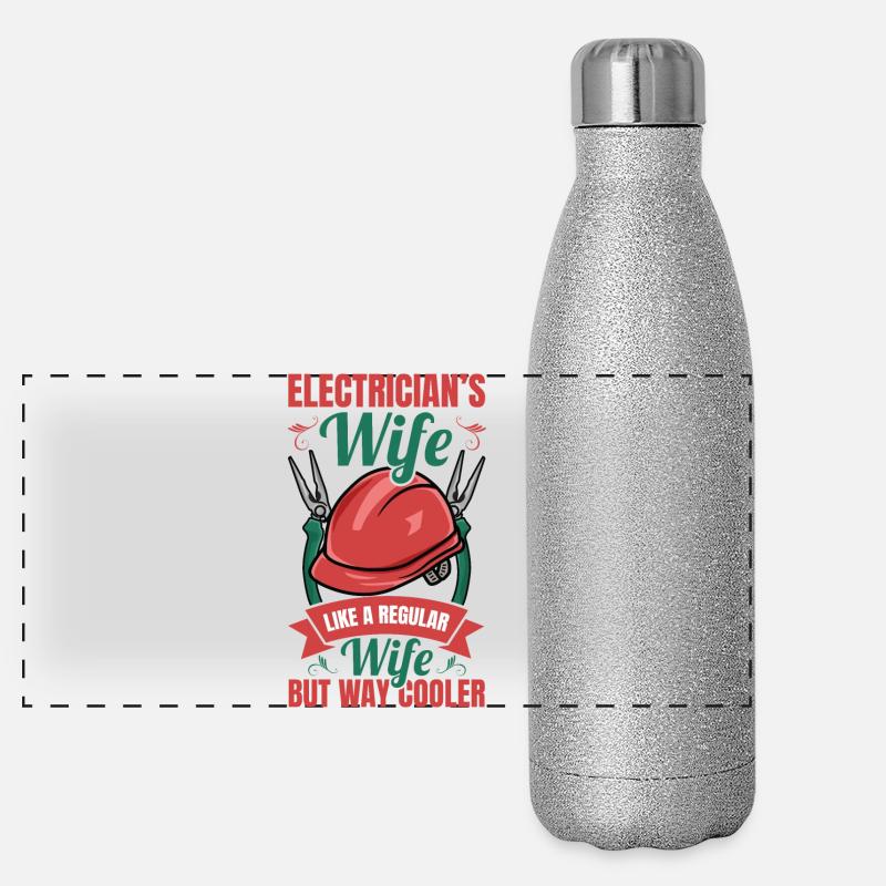 Électricien Gourde isotherme panoramique pailletée 500 ml