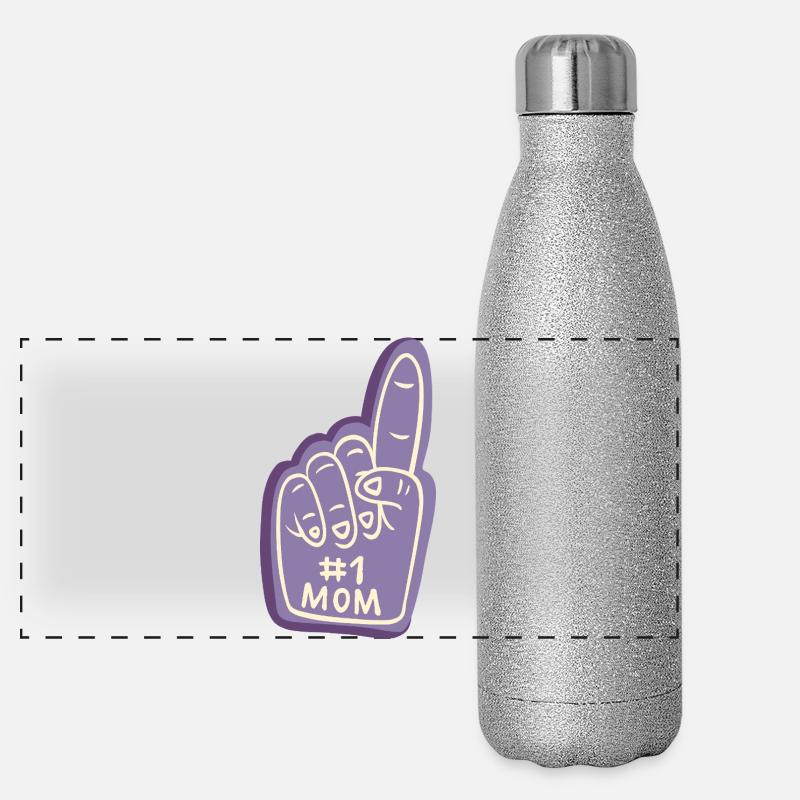 #1 Maman - Illustration cool basée sur Fbased Gourde isotherme panoramique pailletée 500 ml