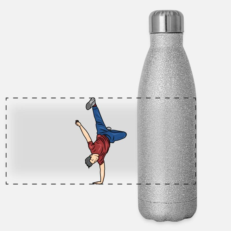 B Boy Drawing Panoramic Glitter Thermal Bottle 500 ml