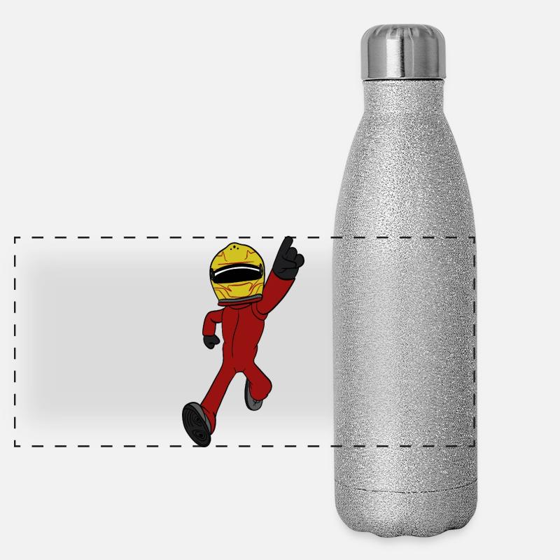 racing driver Panoramic Glitter Thermal Bottle 500 ml
