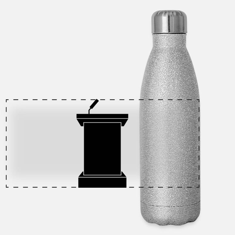 Étape du podium Gourde isotherme panoramique pailletée 500 ml