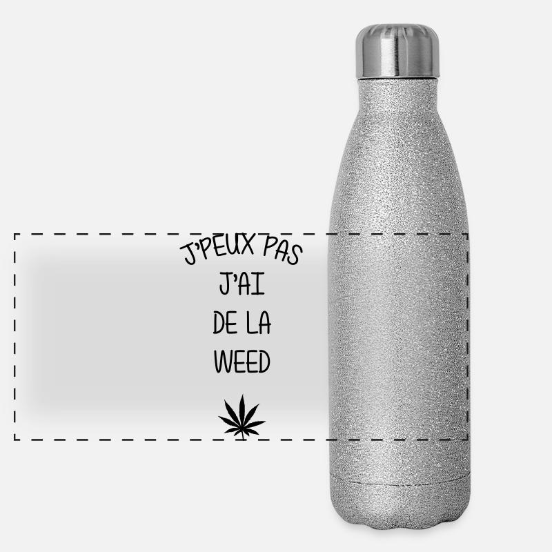 J'peux pas j'ai de la Weed Gourde isotherme panoramique pailletée 500 ml