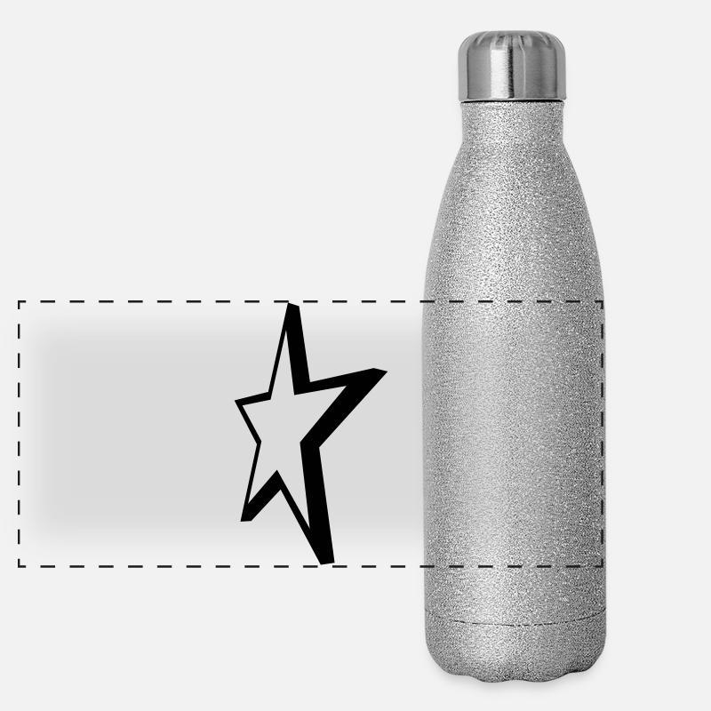 Star 3D, One Color Design Panoramic Glitter Thermal Bottle 500 ml