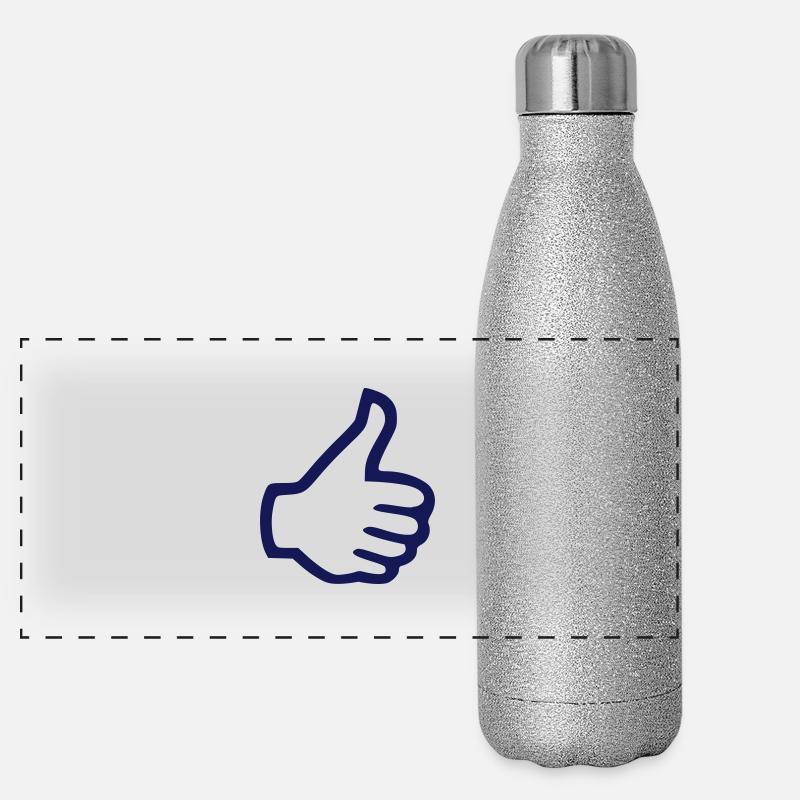 Thumbs Up Like comme Gourde isotherme panoramique pailletée 500 ml
